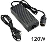変換アダプター シガーソケット 12V 10A 交換用 車載用品対応 コンバータ シガーソケットコンセント電圧変換器 ドライブレコーダー 車両用の冷凍 掃除機 車載TV 室内用 (AC-DC 変換アダプター)#86293