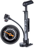 自転車 空気入れ 携帯ポンプ 仏式/英式/米式バルブ対応 大型ゲージ付き 120psi 携帯用 軽量 ミニフロアポンプ ロードバイク/クロスバイク/ママチャリ/MTB用(GM-642)#72523