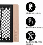 メッシュテーブル アウトドアテーブル 直火利用可能 木製エッジ 火傷を防ぐ アウトドア キャンプ用品 専用キャリーバッグ付 MT009UP #84759