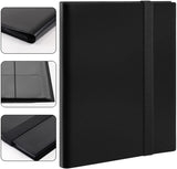 カードファイル 9ポケット 363枚収納 透明PP素材 カードシート 他のカードを集めるコレクションファイル-(ブラック#51967