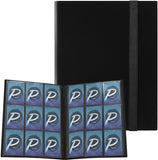 カードファイル 9ポケット 363枚収納 透明PP素材 カードシート 他のカードを集めるコレクションファイル-(ブラック#51967