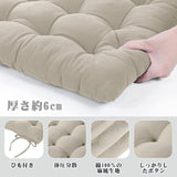 座布団 椅子 クッション 綿100% 2枚セット 40x40x6cm ベージュ 無地 おしゃれ 厚い ひも付き 座り心地いい#103285