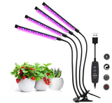 植物育成ライト40W 80LED 植物育成ledライト USB給電 4ヘッド付き タイマー機能(3H 9H 12H) 10段階調光 3色のオプション 高度や角度調節可能 日照不足解消 多肉植物育成ランプ 水耕栽培ランプ クリップ式 低消耗 省エネ PSE認証#55773