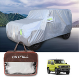 カーカバー ジムニー JB64W JB74W専用 ボディーカバー 裏起毛 防水防塵防輻射UVカット 凍結防止(シルバー)#56762