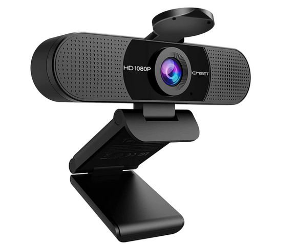 C960 ウェブカメラ HD1080P 200万画素 90°広角 目隠しカバー付き パソコンカメラ ワイドサイズ対応 内蔵マイク skype会議用PCカメラ eMeetLink利用可能 Windows 10/8 / 7 Mac OS X, Youtube, Skype#91875