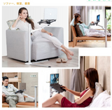 高度可调的电脑/智能手机/平板电脑支架 躺着一边观看 夹具式 iPhone 4、5、6、7/PLUS/SONY/SAMSUNG等3.5-6"智能手机、iPad Mini/iPad 2、3、4/iPad air/iPad Pro等7-13英寸平板电脑和10-15英寸笔记本电脑适用 C-PTA01(银)#39805
