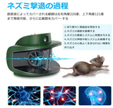 【令和3年進化版】 ネズミ駆除 超音波 虫除け器 害虫駆除器 ネズミ撃退器 電磁波 ダブルスピーカー 業界最大有効範囲300㎡ 鼠/ゴキブリ/虫/アリ/ノミ/ハエ/ダニ/シロアリ/ハチ/クモ対策器などに対応 省エネ 便利衛生 静音無毒無臭 (グリーン) 一年保証#77222