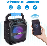 PAセット カラオケシステム スピーカー 6.5インチ 充電式 携帯用 BT FMラジオ リモコン 有線マイク付 50W TFカード/USBに対応 パーティーに最適 MPS2#90186
