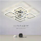 LED モダン シーリング ライト リモコン 調光付き 8〜12畳 北欧 スクエア 省エネ アクリル シャンデリア ベッドルーム リビングルーム ダイニング ルーム キッチン オフィス キッズ ルーム 照明 間接 照明 インストールやすい (72W/3000-6500K)#90266
