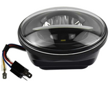 5.75インチ LED ヘッドライト DRL付き 純正交換 高輝度 Harley Sportster Softail Touring用#79880