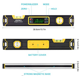 傾斜計、デジタル水準器、分度器ネオジムV溝磁石明るいLCDディスプレイスマートレベルIP54防塵/防水#92036