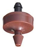 8L/時 50個入 自動トリクル灌漑システム ウォータースプレイパイプ直結用ノズル ミニ定流量ドリッパー 点滴灌漑 散水用品 ブラウン#85801