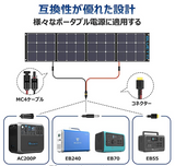 120Wソーラーパネル 単結晶太陽光パネル 防災 停電対策 23%高変換効率太陽光発電 折畳式 キャンピングカー 船舶 車中泊 キャンプ 災害時に大活躍 ソーラーチャージャー#50862