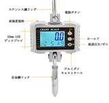 クレーンスケール 吊りはかり 300kg デジタルはかり 電子スケール 高精度 スーパー 釣り 工場 日本語取扱説明書付き 電池別売り コンパクト#52017