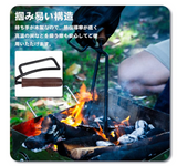 薪ばさみ ファイヤープレーストング 炭ばさみ BBQカーボントング バーベキュー用 暖炉器具 キャンプ道具 収納カバー付き#91895