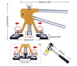 デントリペアツール デントリフター ゴムハンマー 車の凹み直し 修復工具 バキュームリフター 引っ張り工具 DIY修理工具セット(42PCS)#91970