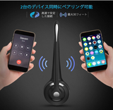 Bluetooth ヘッドセット 片耳 ハンズフリー 通話 音楽 ノイズキャンセリングマイク bluetooth ヘッドフォン Web Skype会議 在宅勤務 ビデオチャット コールセンター 運転手に適用 Android & iphone & PC対応#45201