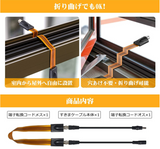 隙間ケーブル 防犯カメラ用 室内から屋外へ IPカメラ配線 電源用 工事不要でサッシや窓やドアからケーブルを室内に引き込める すきま忍者ケーブル フラットケーブル F型接栓 厚さ0.25mm穴あけ不要 ドアや窓が閉まる隙間 屋外へ伸びる延長コード#89947