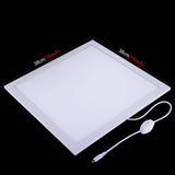 PSE認証 LEDライトパネル 24W 1200LM 6000K LED写真シャドーレスライトパネルパッド アクリル素材 38cm*38cm*1cｍ 白い光 暖かい光 USB給電 USプラグ 商業用製品の撮影に最適 商品撮影キット (38*38*1cm-LEDシャドーレスライト)#82279