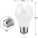 LED E26 電球 [4個入] リモコン付き 6W 調光 調色 AC85-265V 60w相当 2.4GHzリモコン 常夜灯 電球色・昼白色対応 全光束：570LM （電池を含みません）#87756