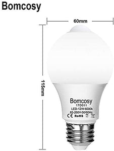 LED電球 人感センサー付き E26口金 昼光色相当（12Ｗ）6000K 電球100W形相当 1100lm 自動点灯/消灯 ledランプ 2個パック#52004