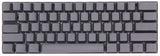 キーキャップ ピュアカラー Cherry MX スイッチ メカニカルキーボード用 キープーラー付き (61キー, ピュアグレー)#	69320