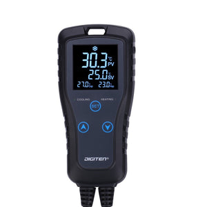 DTC102デジタルプログラマブルサーモスタットアウトレット2ステージプラグイン温度計発酵種子発芽爬虫類醸造温室用の配線済み加熱および冷却温度コントローラー#64851