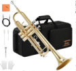 ETR-380トランペット Bb調 Trumpet 初心者セット (ゴールドブラス)#42409