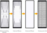 50x130cm グリッドソフトボックス ボーエンズマウントスピードリング付き ポータブル 長方形ボックス スタジオ LEDビデオライト スピードライト用 ポートレート 製品撮影 写真撮影に最適#82821