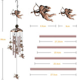 風鈴 ウインドチャイム キューピッド風鈴 幸運招き 夏の風物詩 風水/愛情 幸せ 玄関チャイム ドアベル 美しい音色 雰囲気作り 寝室 玄関 バルコニー 飾り用品 プレゼント ギフト 装飾 御守り#	68247