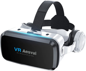 VRゴーグルVRヘッドセット Bluetooth 接続 操作簡単 VRヘッドマウントディスプレイスマホ用 エレコム超広角120° 焦点距離&瞳孔間距離調整可 4.7-6.5インチスマホ対応 遠視/近視適用 3Dグラス 非球面光学レンズ 眼鏡対応メガネオン人対応 装着感 日本語取扱書付#	82433