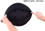 超通気性 座布団 30cm ブラック 丸椅子カバー 蒸れない 丸洗える クッション 丸型 チェアクッション インテリア 固定ゴム付き#91730