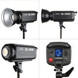 SL150W LEDスタジオライト 150W 定常光 色温度5600±300K 日光 BowensマウントYoutube ブログ 動画撮影 ビデオ撮影 写真撮影 インタビュー 人物撮影の照明に適用 (SL-150W)#82810