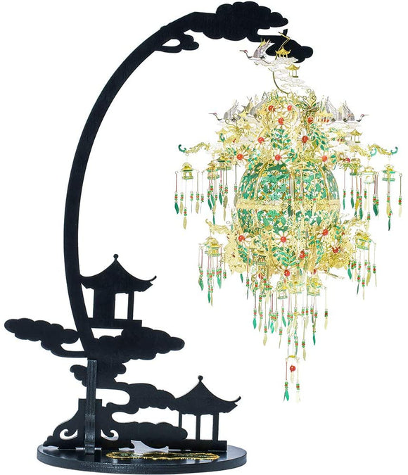 3d立体パズル メタリックナノパズル ぶどうの花鳥柄飾り パーツ数：592個 ナノパズル 3Dパズル クリスマス プレゼント 贈り物#87579