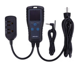DTC102デジタルプログラマブルサーモスタットアウトレット2ステージプラグイン温度計発酵種子発芽爬虫類醸造温室用の配線済み加熱および冷却温度コントローラー#64851