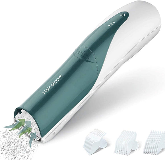 電動バリカン ヘアーカッター 吸引する USB充電式 防水 家庭用 水洗い 刈り高さ調整可能 吸引する電動バリカン「ヘアスイーパー」 CT083#29729