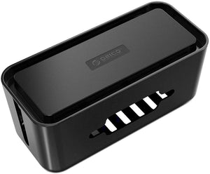 ケーブルボックス 配線ボックス 電源コード/ケーブル/コンセント等 小物 ORICO 収納ケース 配線隠し 収容ケース 配線口がある 手軽に電源コードを整理 放熱性が抜群 ブラック (Lサイズ) CMB-28-BK#51427