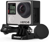 フレームマウント ゴープロ用保護ケース ハウジング シリコンレンズカバー付き Go Pro Hero 4, 3+, 3適用#83232