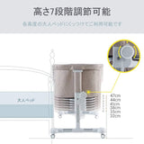 （メイドリ） 添い寝 ベビーベッド コンパクトに折り畳み可能で 収納便利 消音昇降機能とキャスター付き 固定ベルト付き かやつき マットつき 収納かごつき 新生児0ヶ月 ~ 24ヶ月 (グレー)#51222