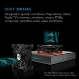 AC Infinity MULTIFAN S1 静音 80mm USB Fan 冷却ファン UL認定済み 受信機 DVR プレイステーション Xbox パソコン キャビネット 冷却 デュアルバージョン#83579