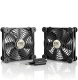 AC Infinity MULTIFAN S7 静音 2台1組 120mm USB Fan 冷却ファン UL認定済み 受信機 DVR プレイステーション Xbox パソコン キャビネット 冷却 デュアルバージョン [並行輸入品]#	83575