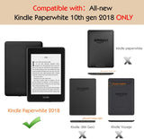 ケース Kindle Paperwhite 2018 第10世代用軽量薄型保護カバー（オートスリープ機能付き) , 青い水彩 カラー:青い水彩#44328