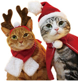 4点セット ペット服 クリスマス コスチューム 犬服 猫服 ドッグウェア コスプレ 仮装 被り物 可愛い ナカイ サンタ パーティー お祝い コスプレ 人気 記念撮影#85762