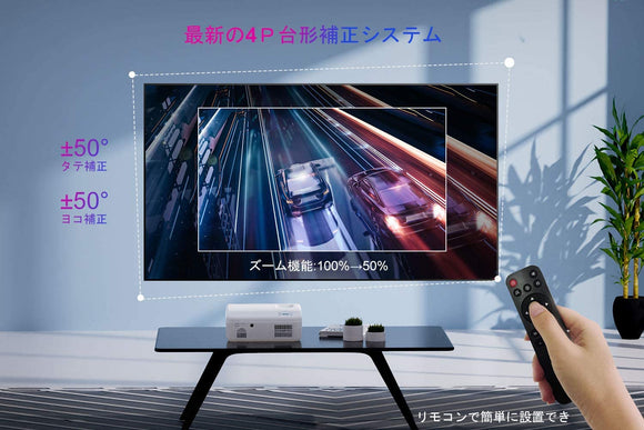 プロジェクター 5G WIFI 10000lm 双方向Bluetooth5.0 4K対応 リアル1920×1080P解像度フルHD 4Pデータ台形補正 最新密閉式光学エンジン技術 ズーム機能 家庭用/ビジネス/天井 projector タブレット/パソコン/ DVD/ TV Stick /スマホ/ゲーム機対応 日本語取扱書/専用バッグ付き ONO1 #79750