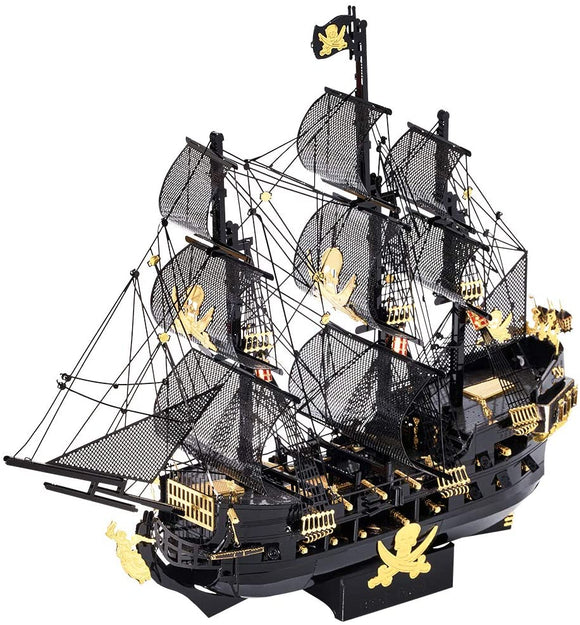 3d立体パズル メタリックナノパズルブラックパール号（特別版）パーツ数：307個 ナノパズル 3Dパズル クリスマス プレゼント 贈り物#81229