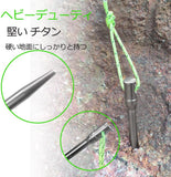 テント ペグ 16 cm チタン製 キャンプ ツーリング 登山 バックパック旅行用#84332