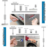 デントリペアツール 車の凹み直し Tバー スライドハンマー 車補修 引っ張り工具 DIY修理工具 (26セット)#87673