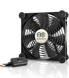 AC Infinity MULTIFAN S4 静音 140mm USB Fan 冷却ファン UL認定済み 受信機 DVR プレイステーション Xbox パソコン キャビネット 冷却 デュアルバージョン#	83578