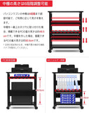 パソコンワゴン PCワゴン CPUワゴン プリンターワゴン サイドワゴン キャスター付き 取っ手付き PC本体収納 デスクサイド収納3段 棚板高さ調節可能 メラミン加工 一年保証 組立品 幅60×奥行き30×高さ70cm (Black)#73108