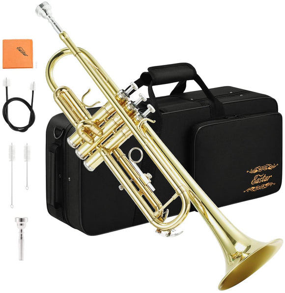 ETR-380トランペット Bb調 Trumpet 初心者セット (ゴールドブラス)#42600